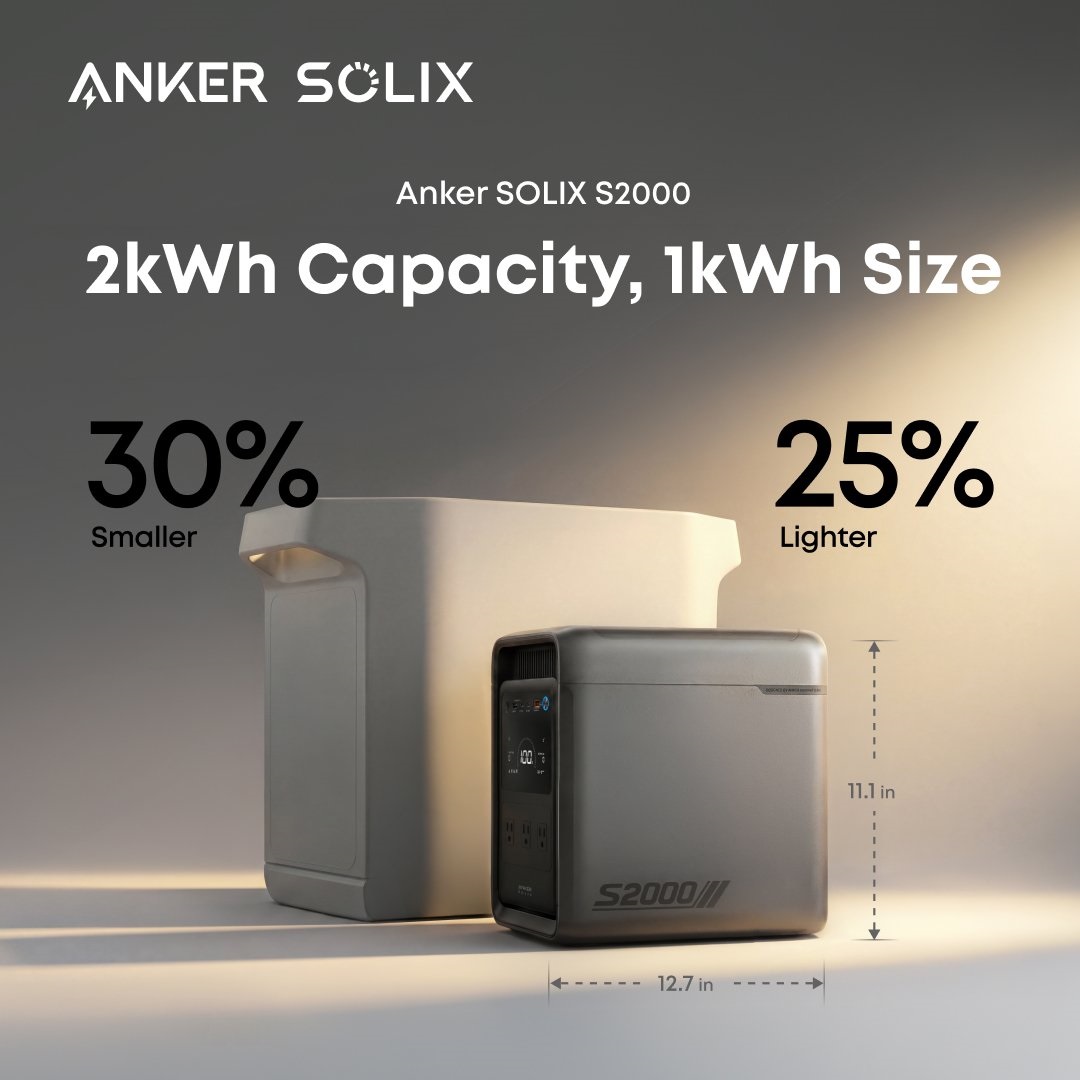 Anker представила полегшену зарядну станцію SOLIX S2000